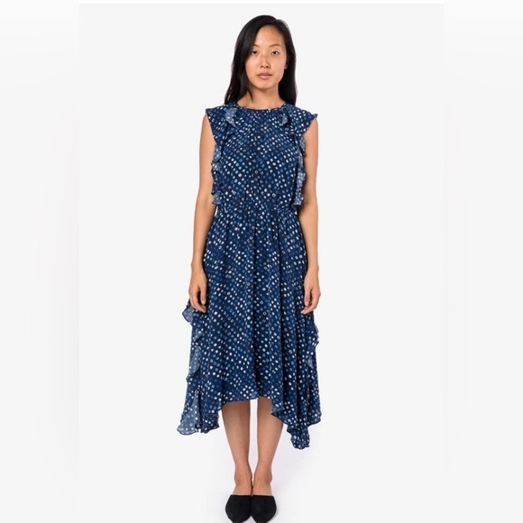 ULLA Johnson Dorothea Dress in Indigo 4 - Picture 1 of 10
